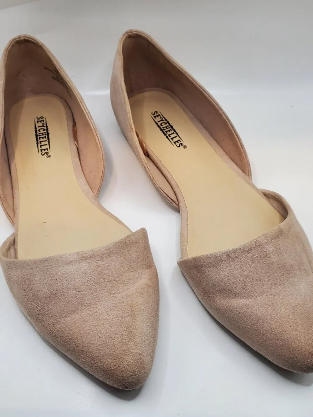 Seychelles Adriana Nude/Taupe Pointed-Toe Size 7.5 Flats